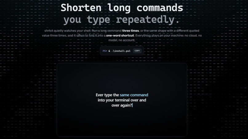 Shrtct – screenshot 1