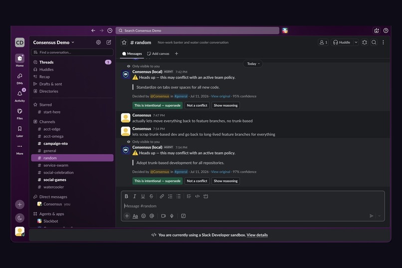 Consensus – screenshot 2