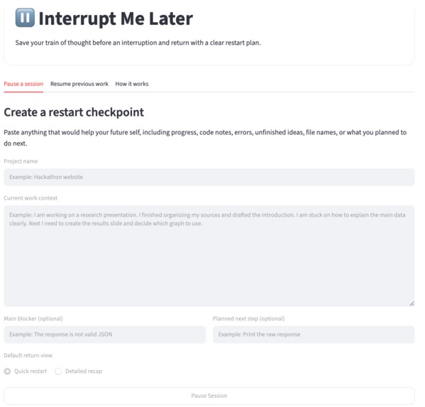 Interrupt Me Later – screenshot 1