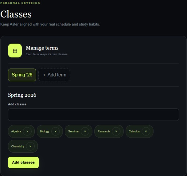 Aster Homework Planner – screenshot 7
