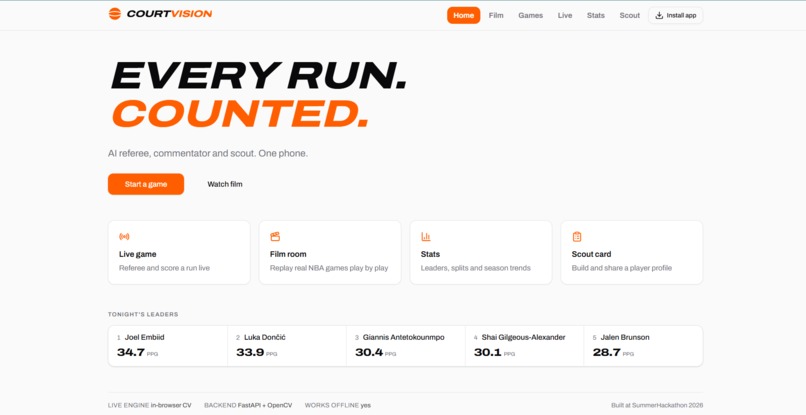 CourtVision – screenshot 1