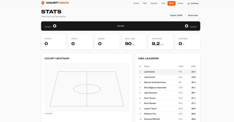 CourtVision – screenshot 2