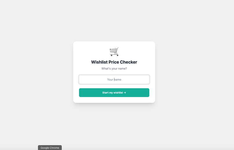 Wishlist Price Checker – screenshot 1