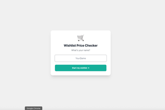 Wishlist Price Checker