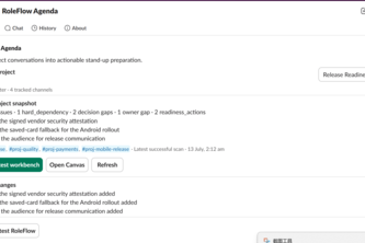 RoleFlow Agenda — AI Scrum Master for Slack
