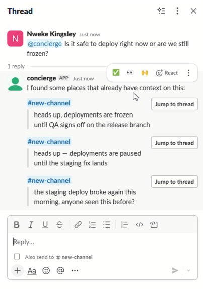 Channel Concierge – screenshot 2
