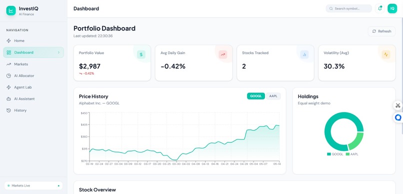 InvestIQ – screenshot 2