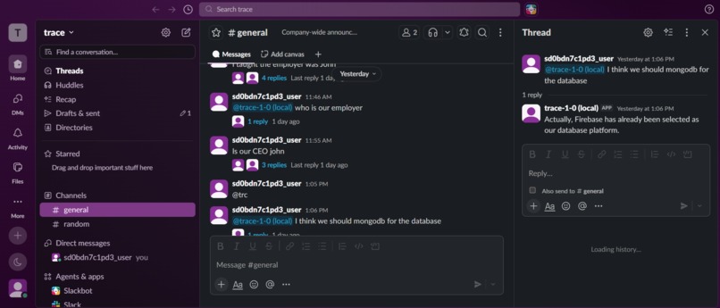Trace – screenshot 1