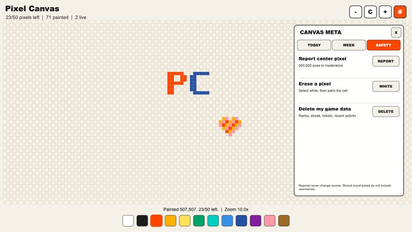 Pixel Canvas – screenshot 3