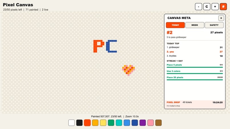 Pixel Canvas – screenshot 4