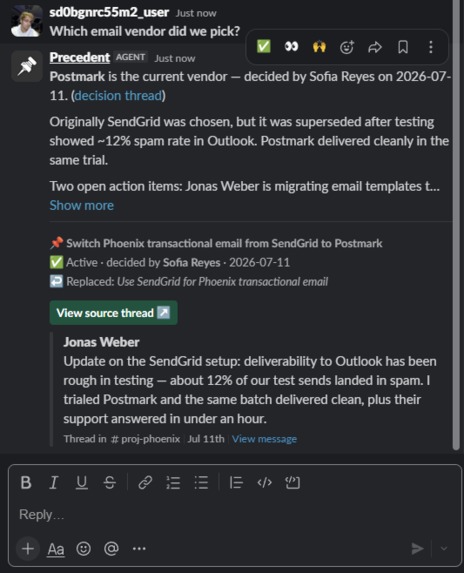 Precedent – screenshot 6