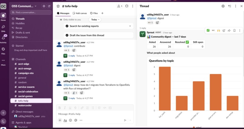 Sprout — the OpenTofu community agent – screenshot 3