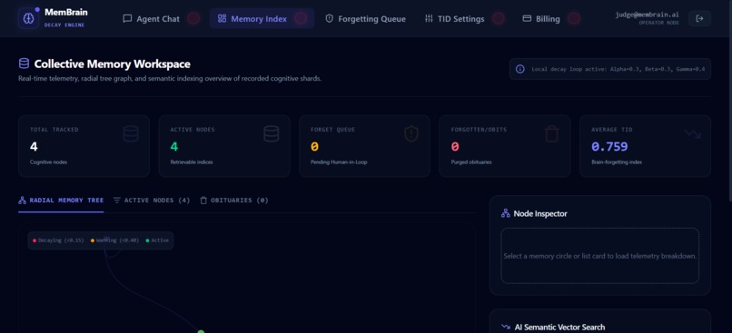 MemBrain – Strategic Collective Forgetting Agent – screenshot 3