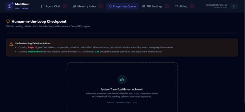 MemBrain – Strategic Collective Forgetting Agent – screenshot 4