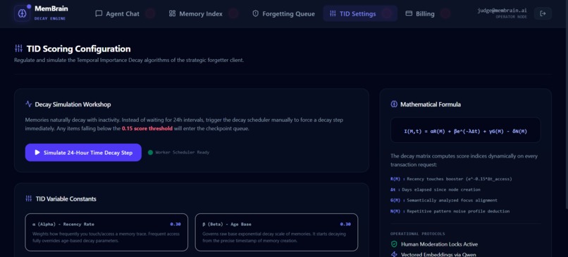 MemBrain – Strategic Collective Forgetting Agent – screenshot 5