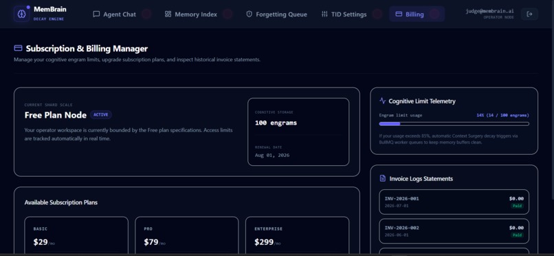 MemBrain – Strategic Collective Forgetting Agent – screenshot 6