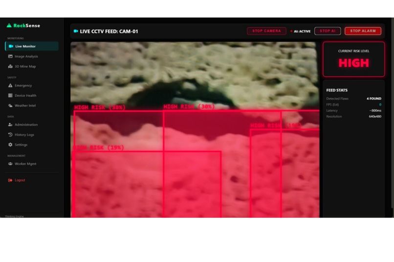 RockSense – AI-Based Rockfall Prediction and Alert System  – screenshot 2