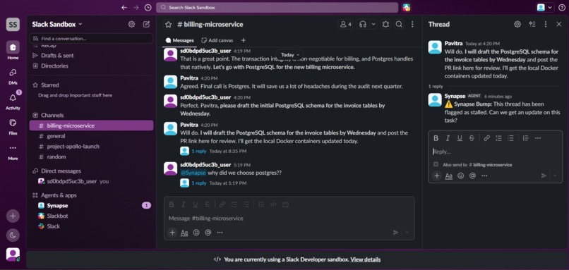 Synapse: Enterprise Memory & Action Agent – screenshot 5