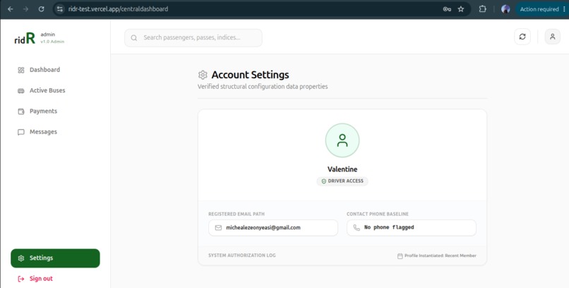 ridR — AI-Driven Smart Campus Logistics – screenshot 2