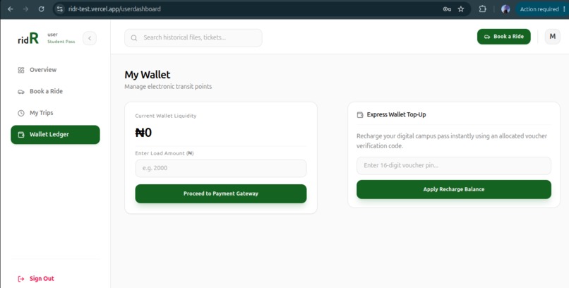 ridR — AI-Driven Smart Campus Logistics – screenshot 6