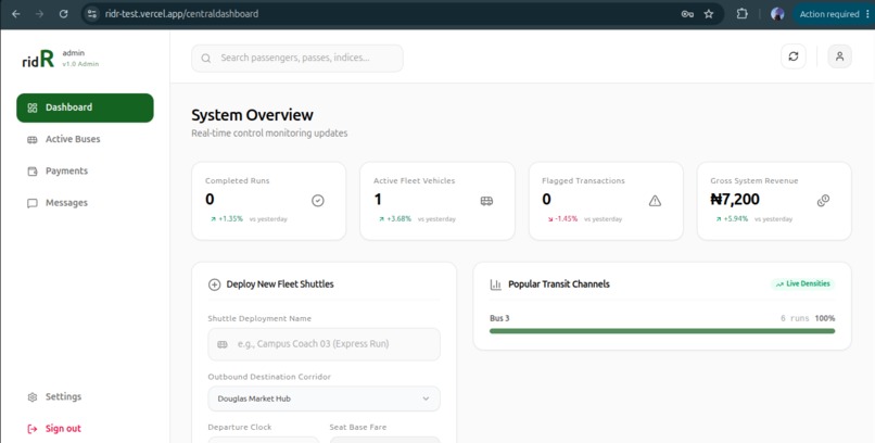 ridR — AI-Driven Smart Campus Logistics – screenshot 11