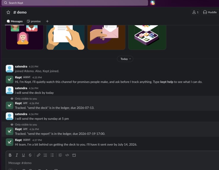 Kept – screenshot 2
