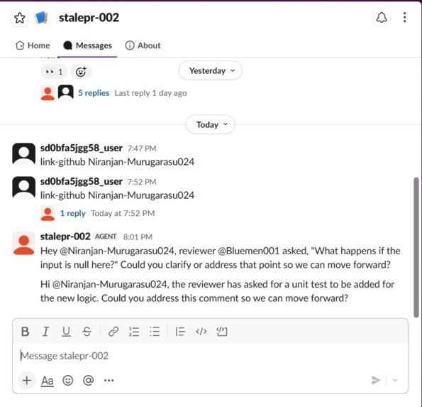 Stale PR Nudger – screenshot 1