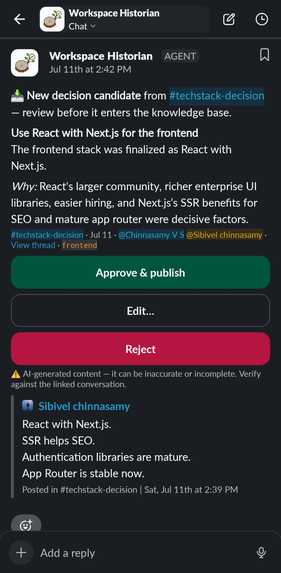 Workspace Historian – screenshot 3