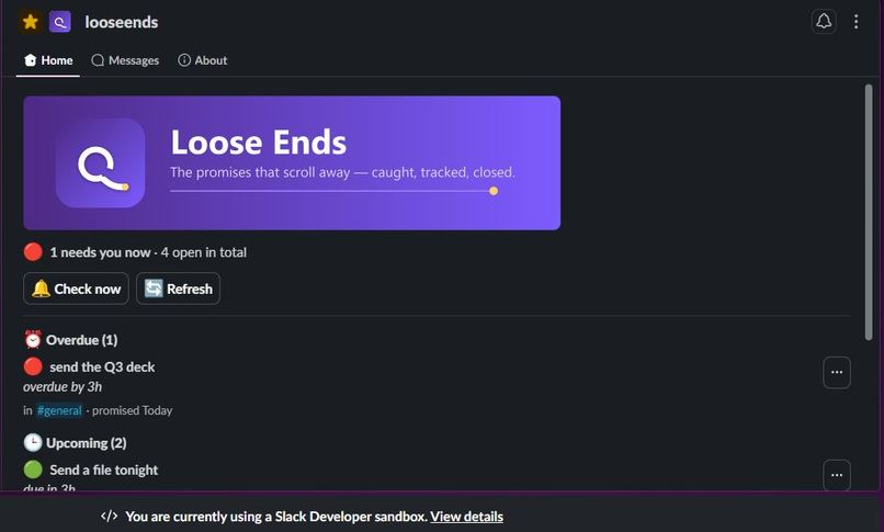 Loose-ends – screenshot 1