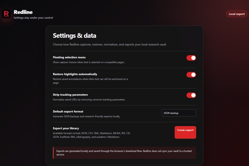 Redline – screenshot 2