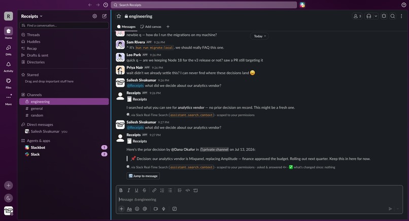 Receipts – screenshot 3