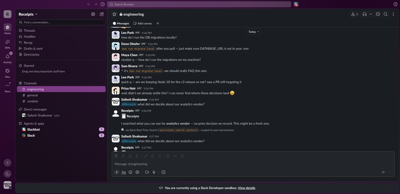 Receipts – screenshot 4