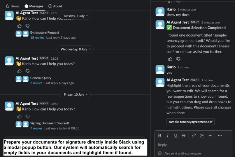 DocEndorse AI Agent For Slack – screenshot 6