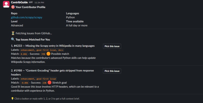 ContribGuide – screenshot 2
