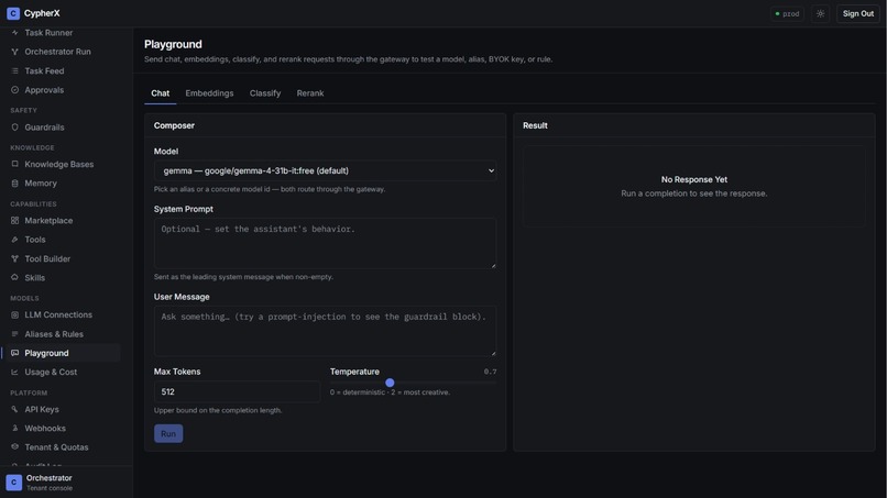 Low-Code AGENTIC PLATFORM – screenshot 3