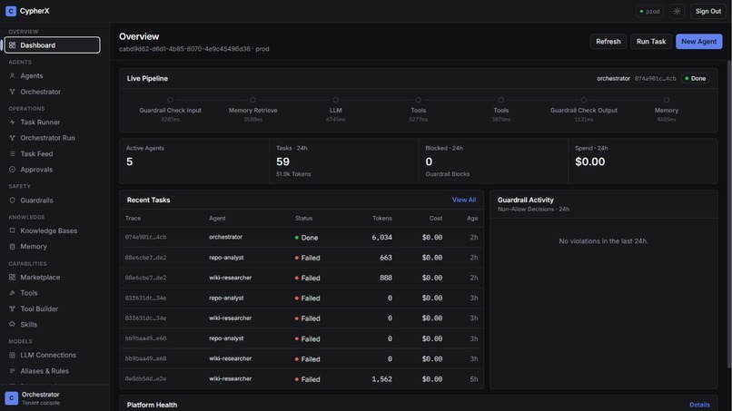 Low-Code AGENTIC PLATFORM – screenshot 5