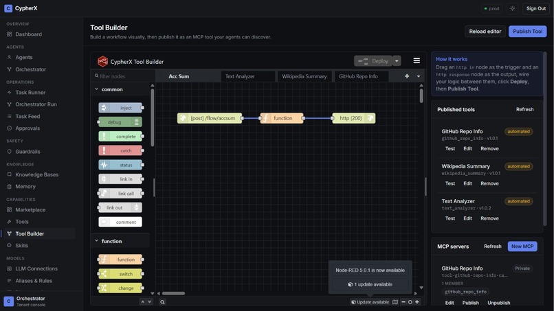 Low-Code AGENTIC PLATFORM – screenshot 9