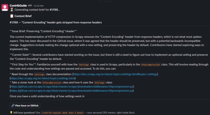 ContribGuide – screenshot 3