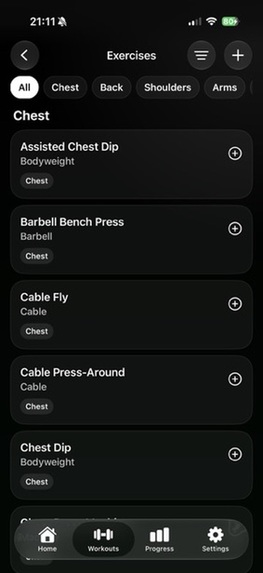 PR - Gym Workout Tracker – screenshot 2