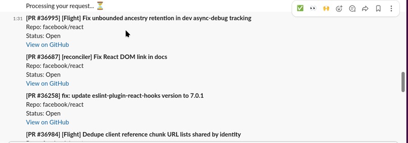 Slack Advanced Actions Bot – screenshot 4