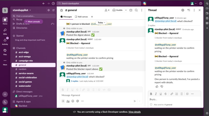 StandupPilot – screenshot 1