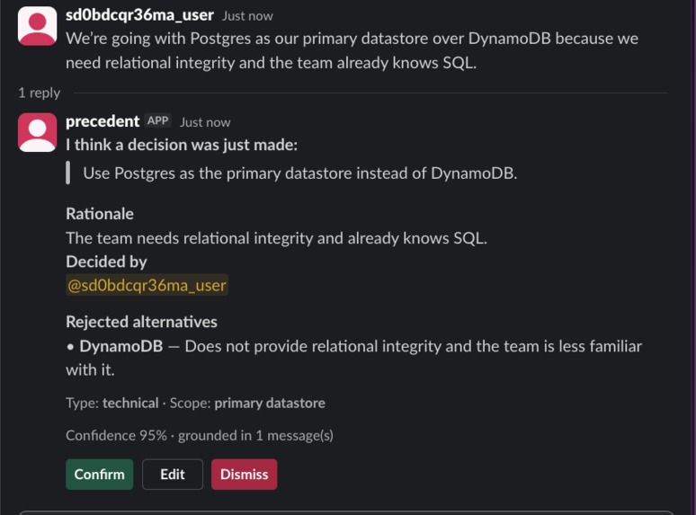 Precedent – screenshot 3