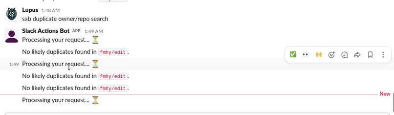 Slack Advanced Actions Bot – screenshot 9