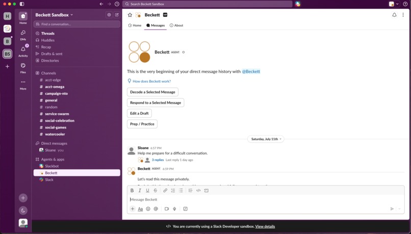 Beckett – screenshot 2