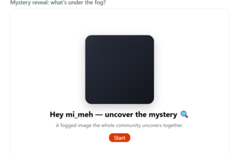 reveal-mystery: what's under the fog?
