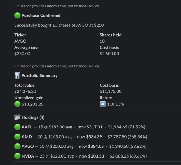 FinBeacon – screenshot 2