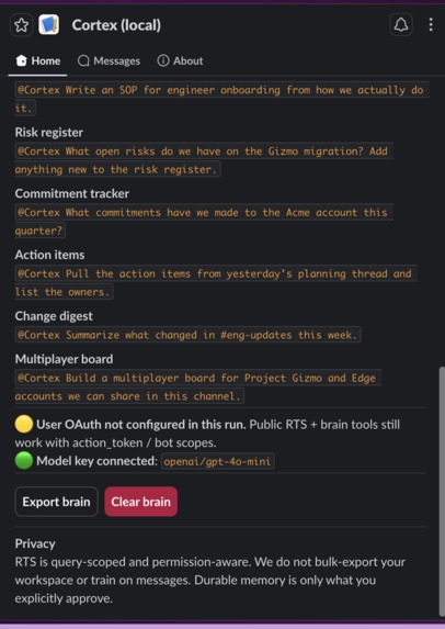 Cortex – screenshot 1