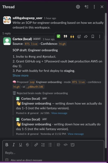 Cortex – screenshot 2