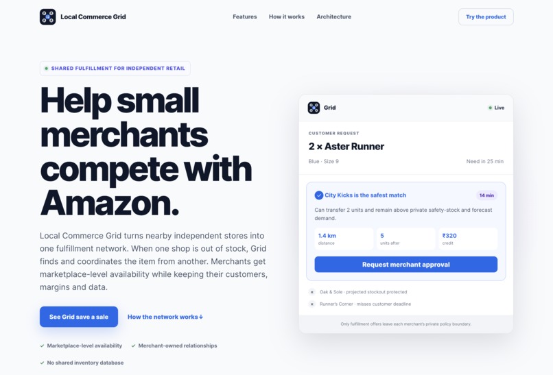 Local Commerce Grid – screenshot 1