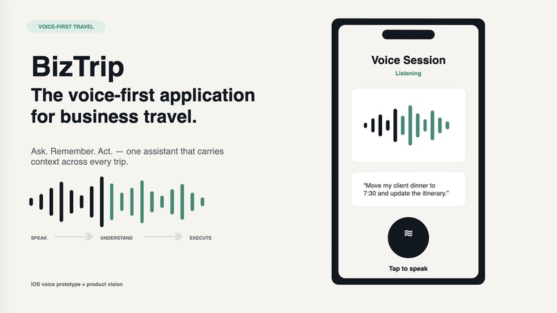 BizTrip Voice Assistant – screenshot 1
